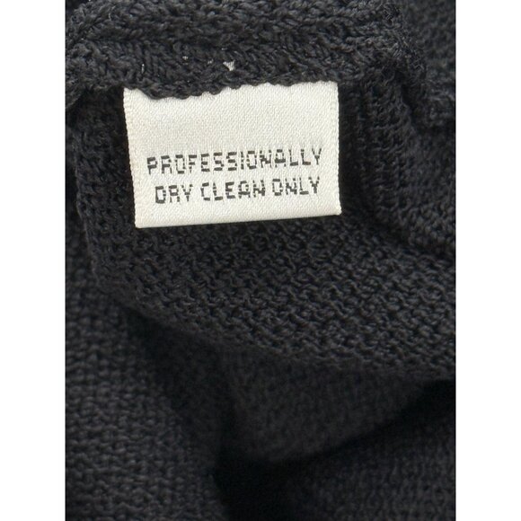 St. John Basics Black Maxi Skirt Knit Pull-On Side-Slit Womens Size 10 - Picture 4 of 6